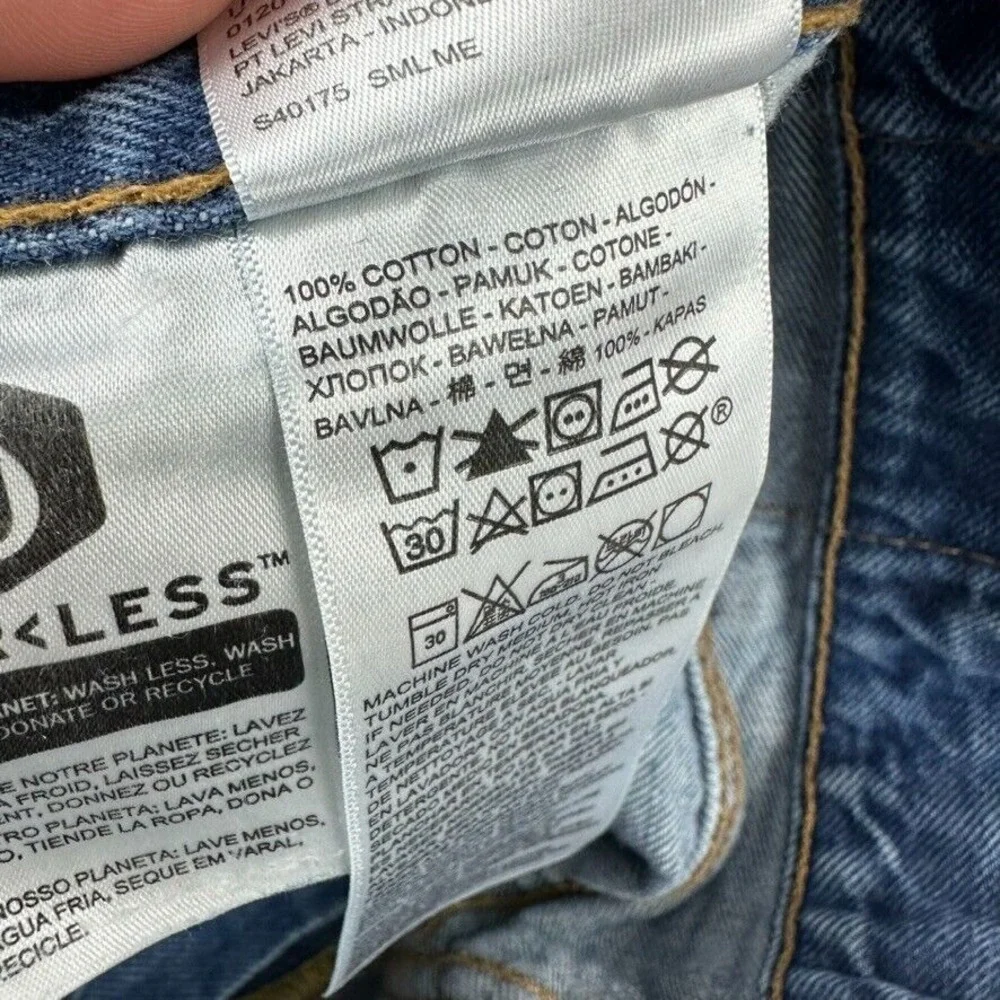 Levis 501 Denim Mens Jeans 38x34 blue Straight fit‎ button fly (Measures 35X30)